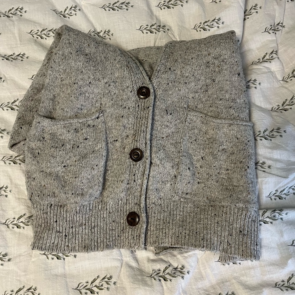 Gray “Grandpa” Cardigan
